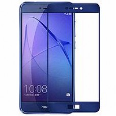 Защитное стекло 3D на весь экран для Huawei P8 Lite 2017 / Honor 8 Lite, синее