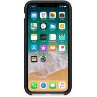 Бампер Silicone Case для iPhone X, черный