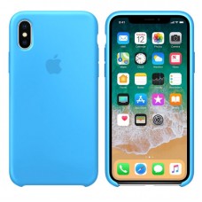 Чехол бампер Silicone Case для iPhone XR (Blue)