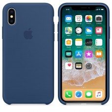 Чехол бампер Silicone Case для iPhone XR (Cobalt Blue)