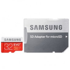 КАРТА ПАМЯТИ SAMSUNG EVO PLUS MICROSDHC 32GB CLASS 10 UHS-I U1 + SD АДАПТЕР (MB-MC32GA)