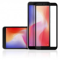 Защитное стекло 3d на весь экран для Xiaomi Redmi 6/6a черное