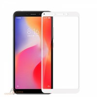 Защитное стекло 3d на весь экран для Xiaomi Redmi 6/6A белое