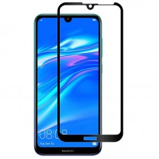 Защитное стекло 5d полной проклейки Full glue для Huawei Y7 2019 черное