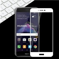 Защитное стекло 3d на весь экран для Huawei P8 lite 2017 ,белое