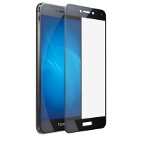 Защитное стекло 5d полной проклейки Full glue для Huawei P8 Lite 2017 черное