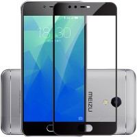 Защитное стекло 3d на весь экран для MEIZU M5 / M5 mini, черное