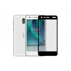 Защитное стекло 3d на весь экран для Nokia 2, черное