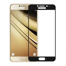 Защитное стекло 3d на весь экран для Samsung Galaxy C5 (C5000), черное