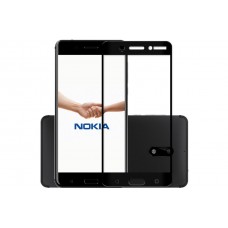 Защитное стекло 3d на весь экран для Nokia 7 Plus, черное