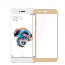 Защитное стекло 3d на весь экран для Xiaomi Mi 5X, золотое