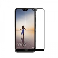 Защитное стекло 3d на весь экран для Huawei P20, черное