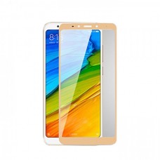 Защитное стекло 3d на весь экран для Xiaomi Redmi 5, золотое