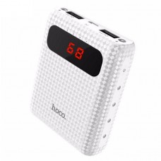 Внешний аккумулятор Hoco B20-10000 mAh Mige Power Bank (2USB: 5V-2.1A) белый