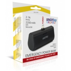 Внешний аккумулятор SMARTBUY (Power bank) TURBO-8, 2.1A, 2200 мА/ч, MicroUSB